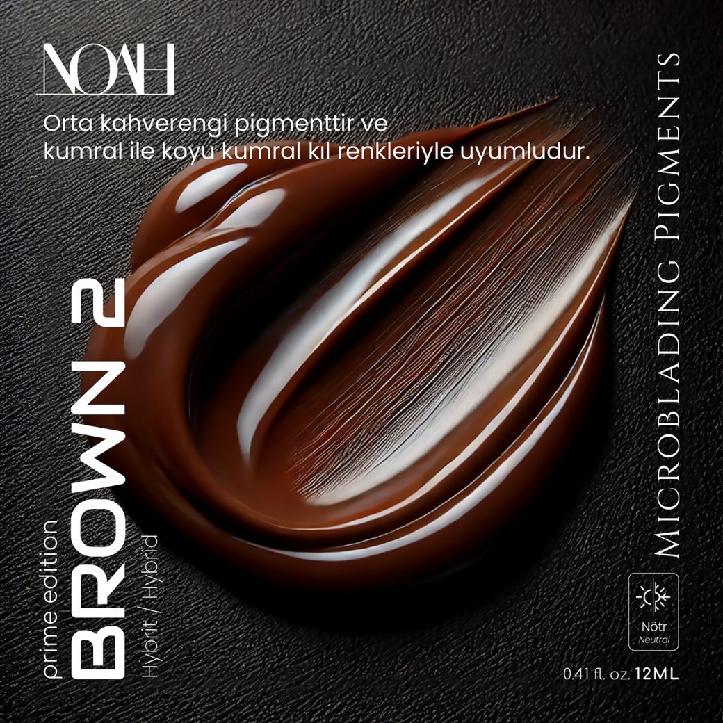 Noah Microblading Prime Edition Brown 2 Pigment 12ml - Görsel 2